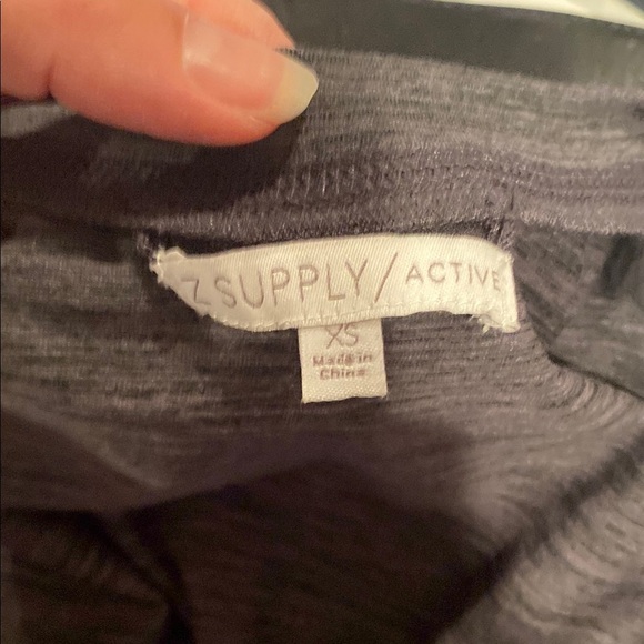 Z Supply Charcoal Long Sleeve Tee - Picture 9 of 12